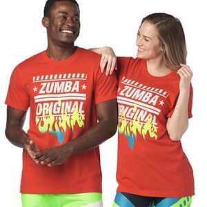 ZUMBA ORIGINAL TEE (NWT) M/L
